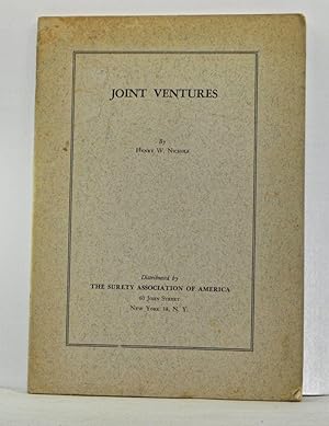 Image du vendeur pour Joint Ventures. Reprinted from the Virginia Law Review, Volume 36 Number 4 (May 1950) mis en vente par Cat's Cradle Books