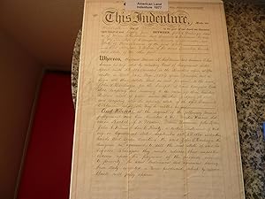 Indenture - American Land Sale 1877