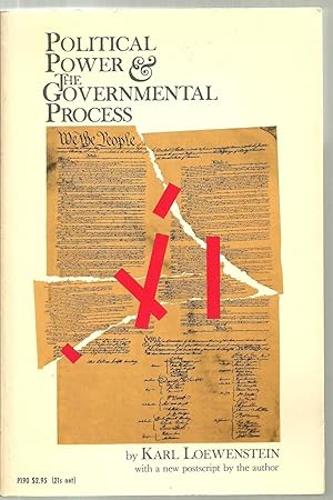 Immagine del venditore per Political Power & The Governmental Process venduto da Sabra Books