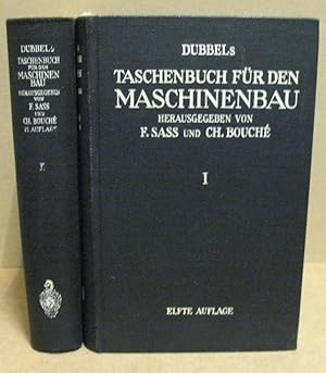 Image du vendeur pour Dubbel's Taschenbuch fr den Maschinenbau. In zwei Bnden. mis en vente par Nicoline Thieme