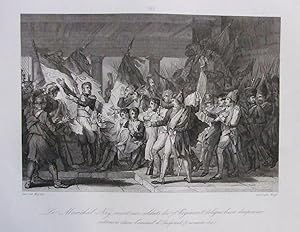 Bild des Verkufers fr Marschall Ney links im Bild, auf die wiedergewonnenen Fahnen zeigend. zum Verkauf von Antiquariat Martin Barbian & Grund GbR