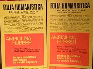 Folía humanística . Tomo XI - Núm. 122 - Febrero 1973 + Tomo XI- Núm. 125 - Mayo 1973