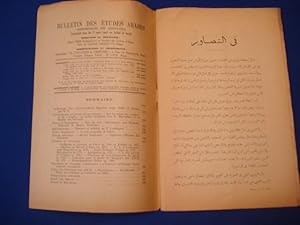 Bulletin des Etudes Arabes (Intermédiaire des Arabisants). 6ème année - N°29 Sept. Oct