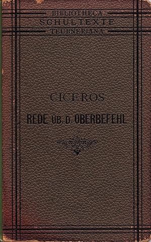 Rede über den Oberbefehl des Cn. Pompeius