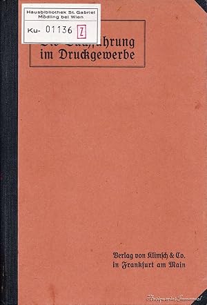 Bild des Verkufers fr Die Buchfhrung im Druckgewerbe zum Verkauf von Antiquariat Immanuel, Einzelhandel