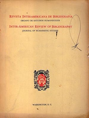 Seller image for REVISTA INTERAMERICANA DE BIBLIOGRAFIA / INTERAMERICAN REVIEW OF BIBLIOGRAPHY - No. 2 - Vol. XXIV, abril - junio 1974 for sale by Buenos Aires Libros