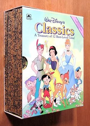 Immagine del venditore per Walt Disney's Classics. Treasury of 12 Best-Loved Tales! 12 Little Golden Books in Slipcase. venduto da Ken Jackson