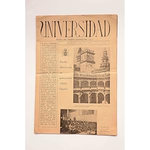 Image du vendeur pour Universidad. Revista del Distrito Universitario SEU, n 1, Murcia, enero 1944 mis en vente par LIBRERA SOLAR DEL BRUTO