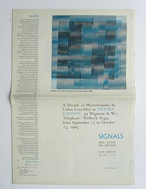 Imagen del vendedor de Signals volume 1 number 9 (featuring Carlos Cruz-Diez) August September October 1965 a la venta por William Allen Word & Image