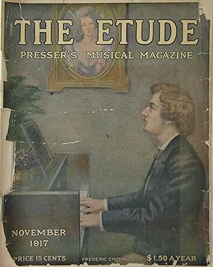 The Etude November 1917-- cover: Frederic Chopin