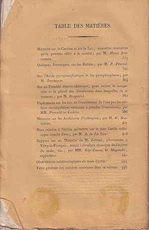 Annales de Chimie et de Physique. Tome Quarante-Troisieme. Avril 1830.