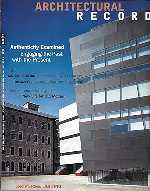 Seller image for Architectural Record, November 2001: Vol. 189, No. 11 for sale by Charing Cross Road Booksellers