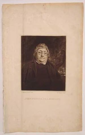 Portrait of John Nichols, Antique Engraving