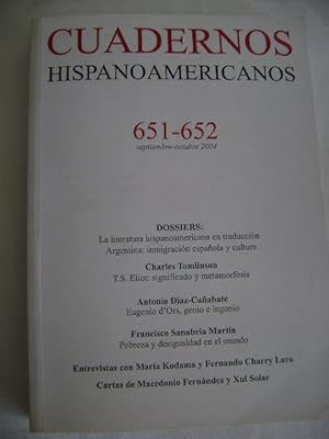 CUADERNOS HISPANOAMERICANOS-Nº 651-652 (Septiembre-Octubre 2004)