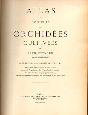 Atlas en Couleurs des Orchidees Cultivees