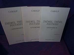 Image du vendeur pour Thmes thses foutaises aphorismes mis en vente par arobase livres