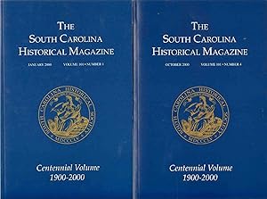 Seller image for THE SOUTH CAROLINA HISTORICAL MAGAZINE January - October 2000, Volume 101, Numbers 1 - 4 Centennial Volume 1900 - 2000 for sale by The Avocado Pit