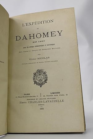 L'expédition du Dahomey en 1890 avec un aperçu géographique et historique