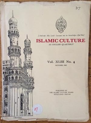 The Islamic culture : an English quarterly. Vol. XLIII No. 4. October, 1969