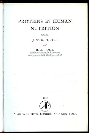 Imagen del vendedor de Proteins in Human Nutrition a la venta por Little Stour Books PBFA Member