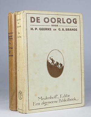 Imagen del vendedor de De oorlog: Gillustreerde geschiedenis van den wereldoorlog, I-II. [TWO VOLUMES]. a la venta por Librarium of The Hague