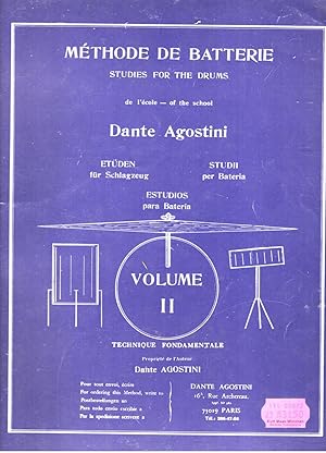 Methode de Batterie vol. 2 - Technique Fondamentale (Etüden für Schlagzeug)