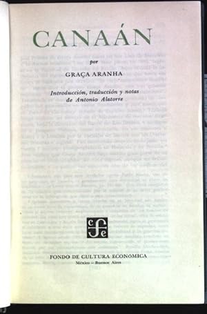 Seller image for Canaan: novela for sale by books4less (Versandantiquariat Petra Gros GmbH & Co. KG)