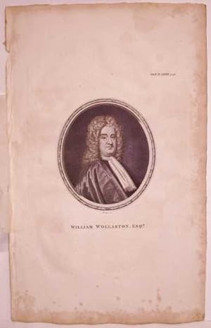 Portrait of William Wollaston, Antique Engraving