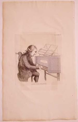 Portrait of David Wells, Antique Engraving