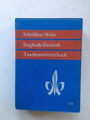 Seller image for Schoffler-Weis Taschenworterbuch Der Englischen und Deutschen Sprache for sale by Book Souk