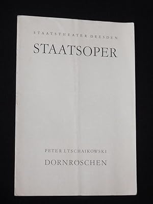 Seller image for Bltter der Staatstheater Dresden. Heft 1, Reihe B, 1963/64. Programmheft Ballett DORNRSCHEN von Petipa/ Weschewolosky, Tschaikowski (Musik). Musikal. Ltg.: Rudolf Neuhaus, Choreogr./ Insz.: Tom Schilling, Bhnenbild/ Kostme: Jochen Hasselwander. Mit Hannelore Mller (Dornrschen), Lilo Wolf, Manfred Schnelle, Dieter Kraatz, Mola Hillebron, Karin Mnch for sale by Fast alles Theater! Antiquariat fr die darstellenden Knste