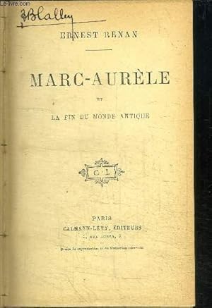 Bild des Verkufers fr MARC-AURELE ET LA FIN DU MONDE ANTIQUE zum Verkauf von Le-Livre