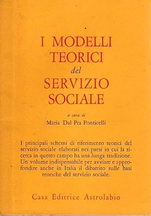 Immagine del venditore per I modelli teorici del servizio sociale venduto da Laboratorio del libro