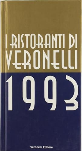 I RISTORANTI DI VERONELLI 1993.: