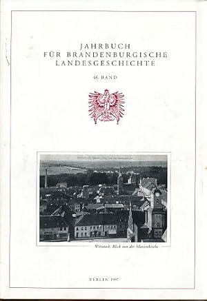 Imagen del vendedor de Jahrbuch fr Brandenburgische Landesgeschichte. 48. Band. Herausgegeben im Auftrage der Landesgeschichtlichen Vereinigung fr die Mark Brandenburg e. V. (gegr. 1884). a la venta por Fundus-Online GbR Borkert Schwarz Zerfa