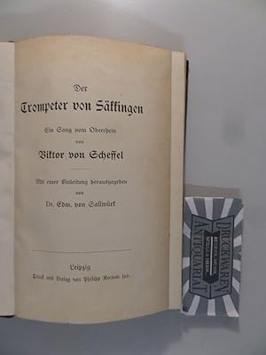 Bild des Verkufers fr Der Trompeter von Skkingen - Ein Sang vom Oberrhein. zum Verkauf von Druckwaren Antiquariat