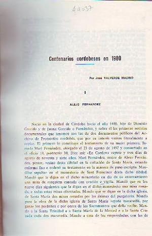 CENTENARIOS CORDOBESES EN 1980.