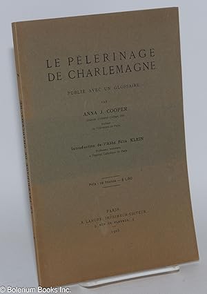 Seller image for Le pelerinage de Charlemagne; publi avec un glossaire for sale by Bolerium Books Inc.