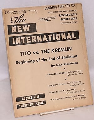 Imagen del vendedor de New International; a monthly organ of revolutionary Marxism. August, 1948, vol. 14, no. 6, whole no. 128 a la venta por Bolerium Books Inc.