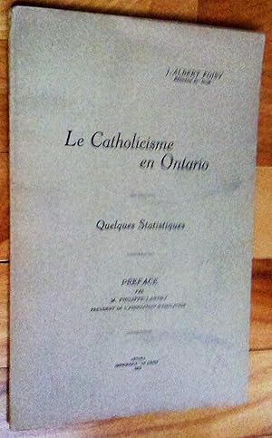 Le Catholicisme en Ontario: quelques statistiques