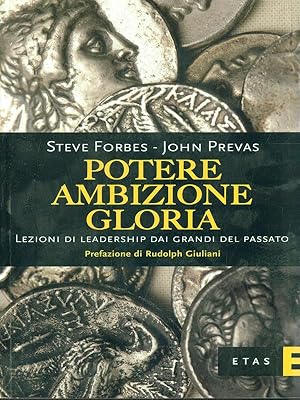 Bild des Verkufers fr Potere ambizione gloria zum Verkauf von Librodifaccia