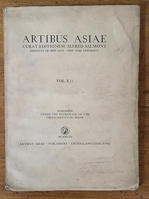 Seller image for Artibus Asiae : MCMXLVII. Vol. X/3 for sale by Arthur Probsthain