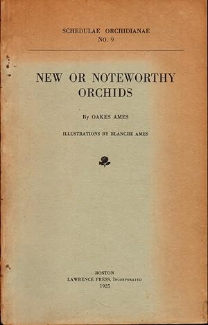 Bild des Verkufers fr Schedulae Orchidianae No. 9: New or Noteworthy Orchids zum Verkauf von Kenneth Mallory Bookseller ABAA