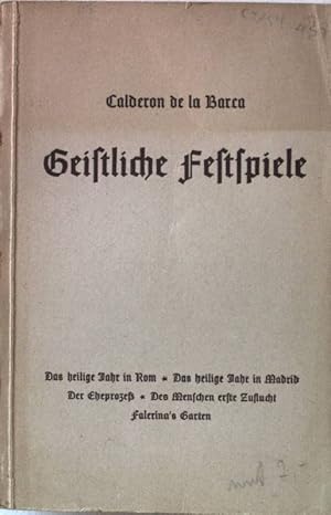 Seller image for Geistliche Festspiele. 14.Band. for sale by books4less (Versandantiquariat Petra Gros GmbH & Co. KG)