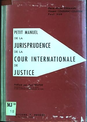 Bild des Verkufers fr Petit manual de la jurisprudence de la cour internationale de justice zum Verkauf von books4less (Versandantiquariat Petra Gros GmbH & Co. KG)