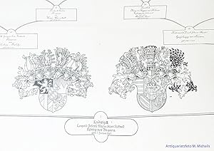 Ahnen-Tafel Seiner Majestät Ludwig III. Königs von Bayern. [ BAYERN - LUDWIG III. ]