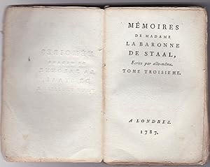 Mémoires de madame la baronne de Staal. Ecrits par elle-même. Tome troisième