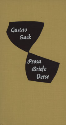 Bild des Verkufers fr Prosa Briefe Verse. zum Verkauf von Georg Fritsch Antiquariat