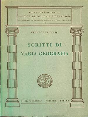 Bild des Verkufers fr Scritti di Varia geografia zum Verkauf von Librodifaccia