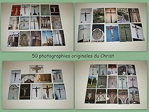 LOT DE 50 PHOTOGRAPHIES ORIGINALES EN COULEURS DU CHRIST EN CROIX DANS LES ÉGLISES DE LA MAYENNE ...